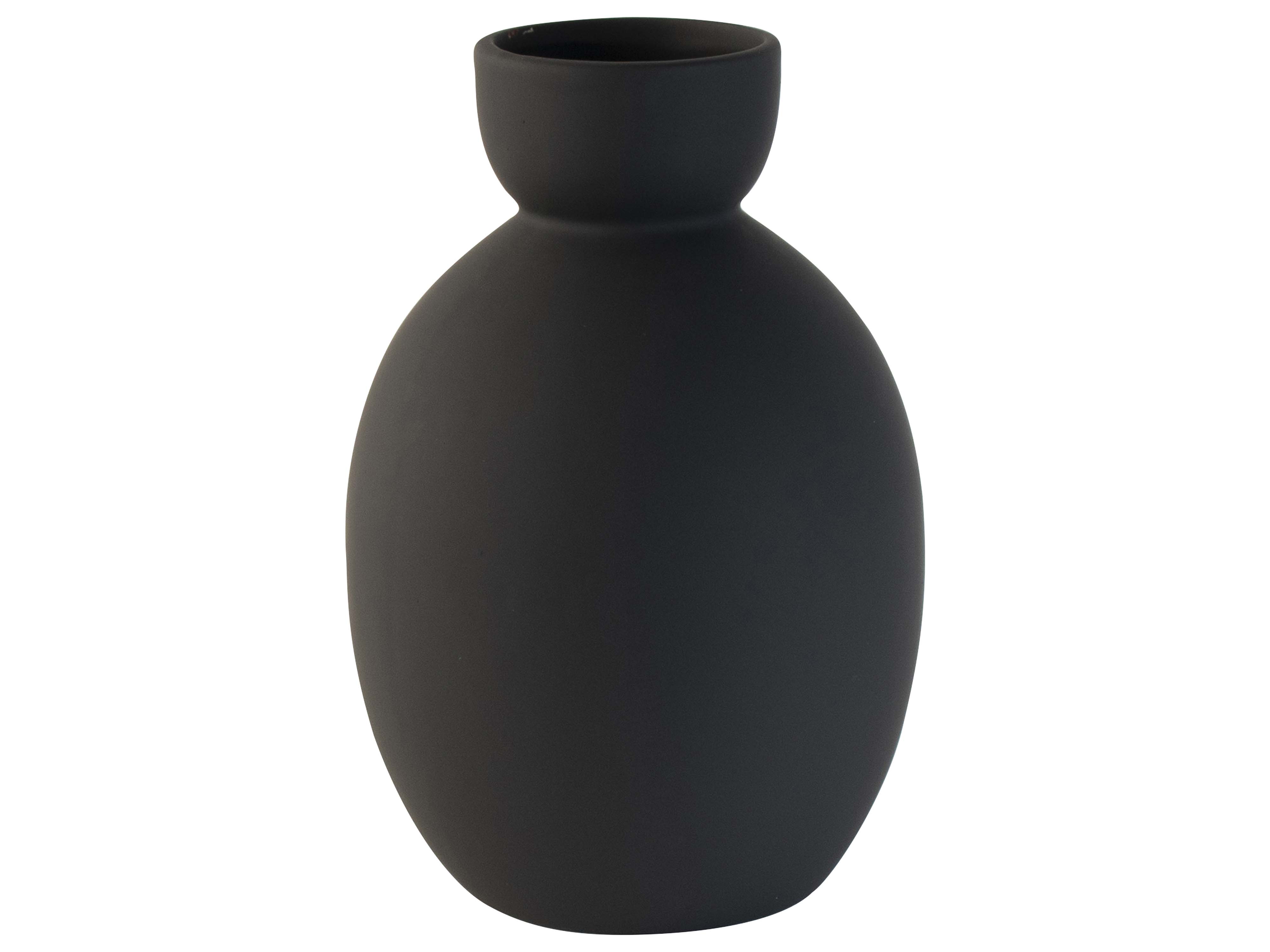 Vase 12.6x19cm Black Gift
