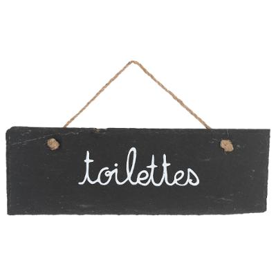 Hanging Sign  Slate Toilettes Gift