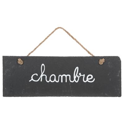 Hanging Sign Slate Chambre Gift