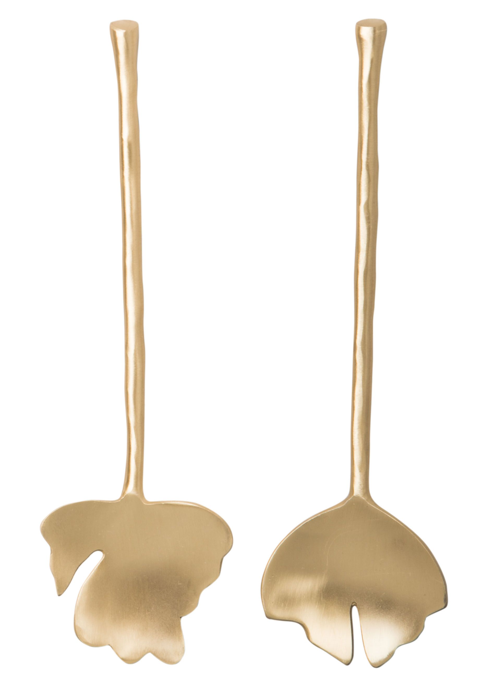 Unc Salad Cutlery Leaves Set Of 2 Gift Pack Gold Gift