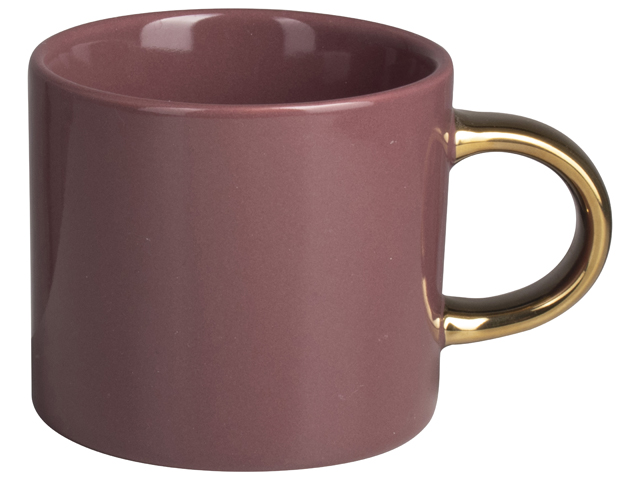 Mug 230ml Dark Pink - Gold Gift