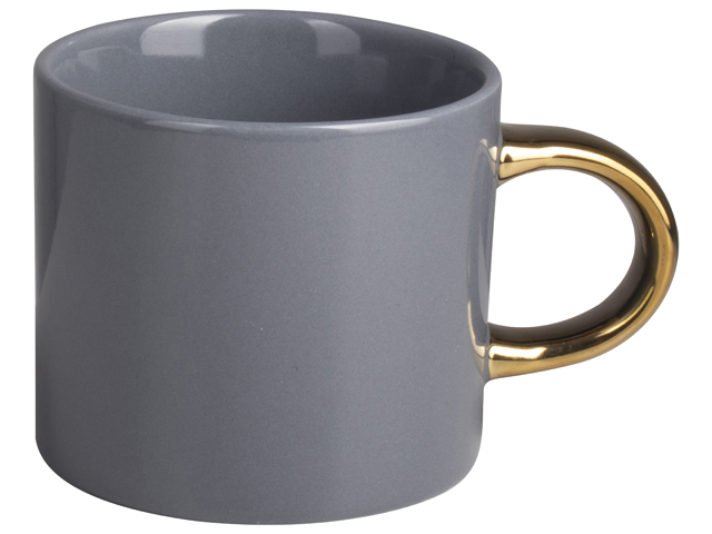 Mug 230ml Light Blue - Gold Gift