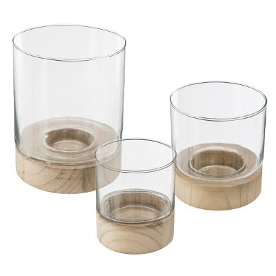 Set Of 3 Glass Candle Holders Gift