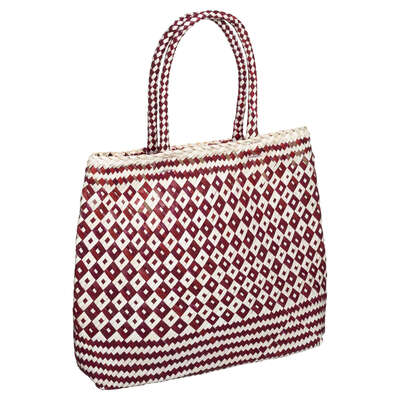 Palm Shopping Basket Red 43x35cm Gift