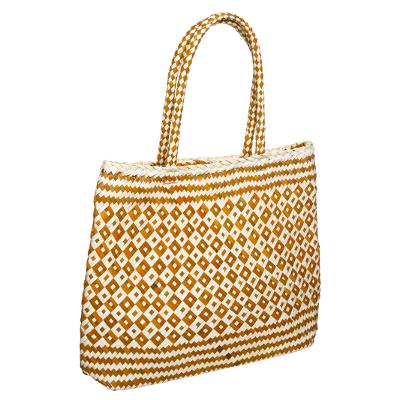 Palm Shopping Basket Yellow Gift