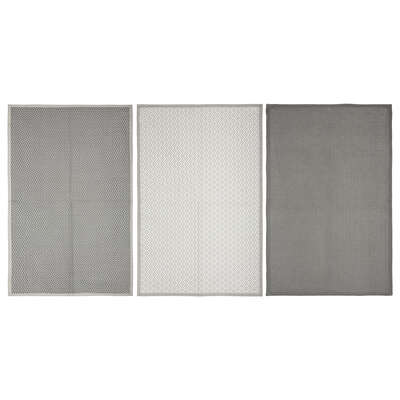 Kitchen Towel Print Grey 45x70 X3 Gift