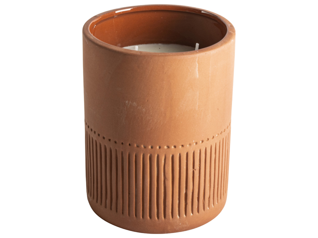 Terracotta Candle D9x12cm Gift