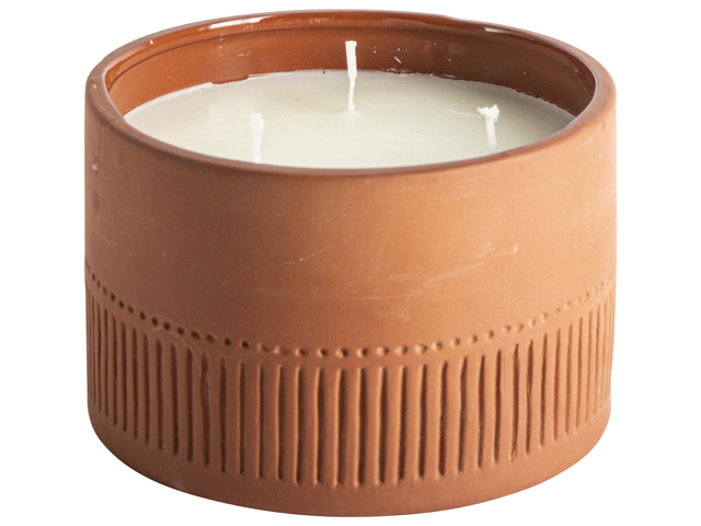 Terracotta Candle D12x8cm Gift