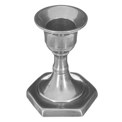 Metal Candle Holder Silver H7.5 Gift