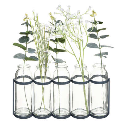 Glass Vase X5 Stem Assortment Gift