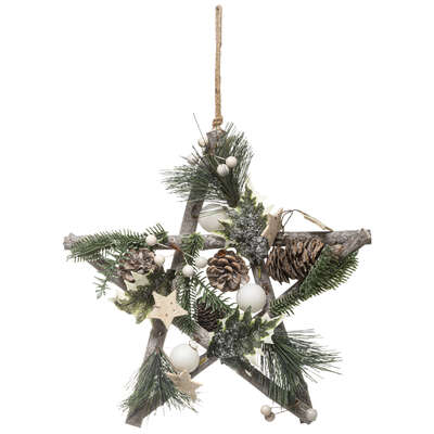 Nature Branch Star Hang Deco 30 Gift