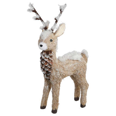 Natural Wood Reindeer H35 Gift