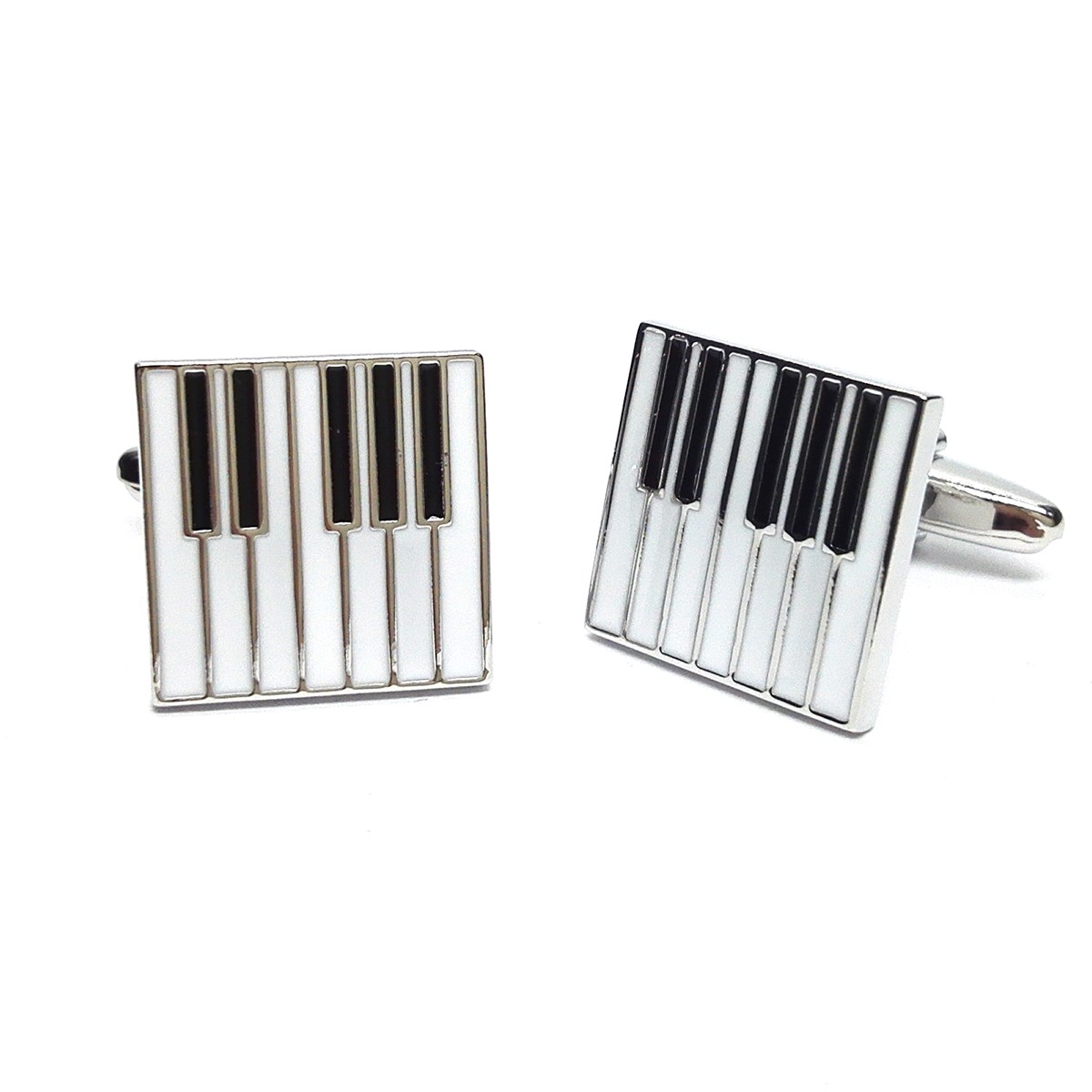 Cufflinks Piano Keyboard Square Gift