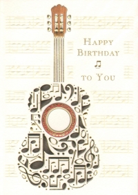 Greetings Card Birthday Guitar Mac Classic Gift