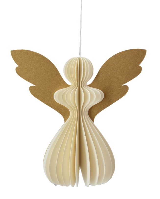 Paper Angel White Gold Wings Small Gift