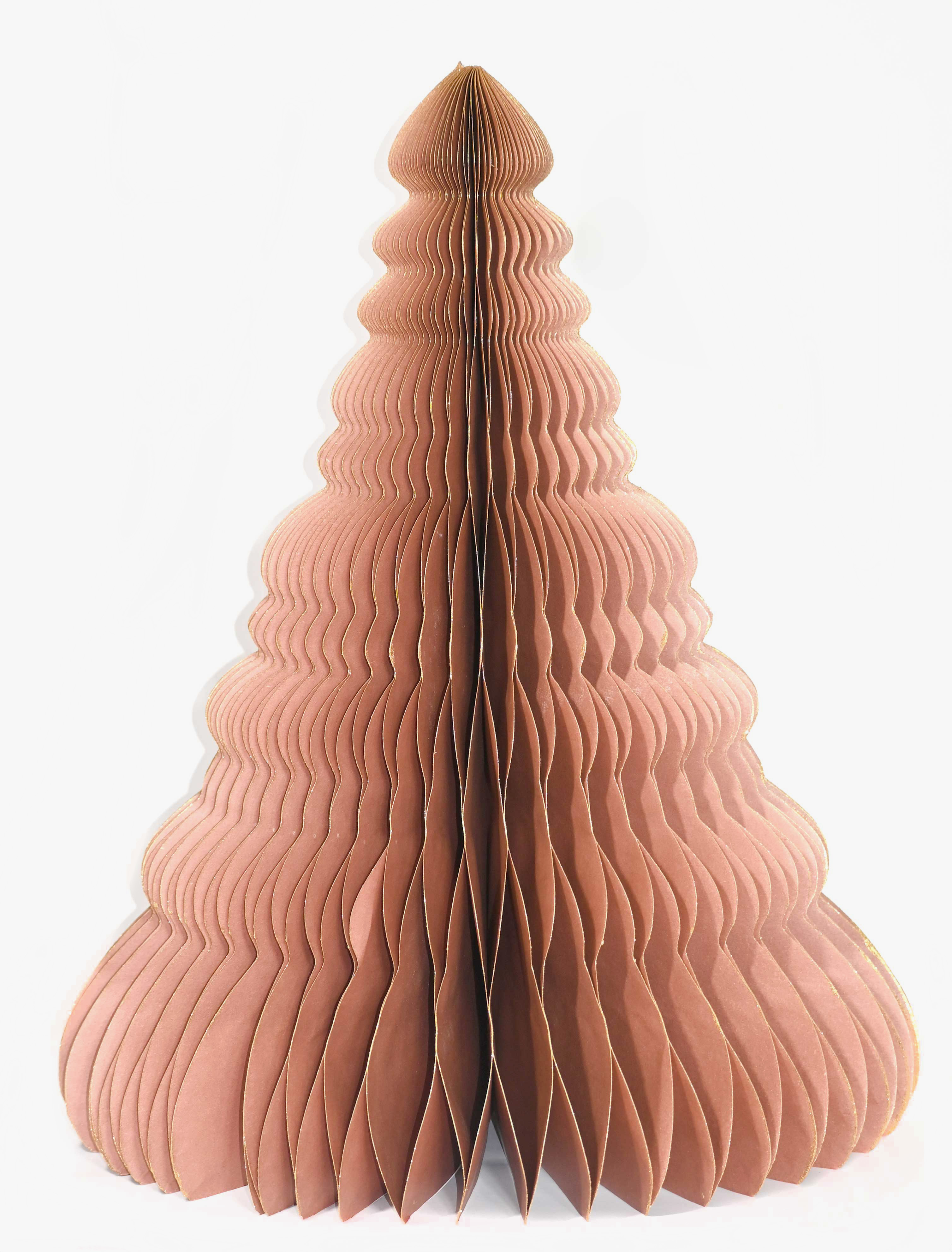 Paper Honeycomb Tree Glitter Bronze 20cm Gift