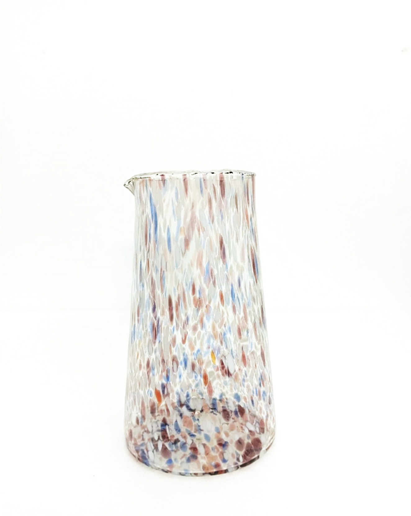 Speckled Recycled Glass Carafe Multi 19cm Gift
