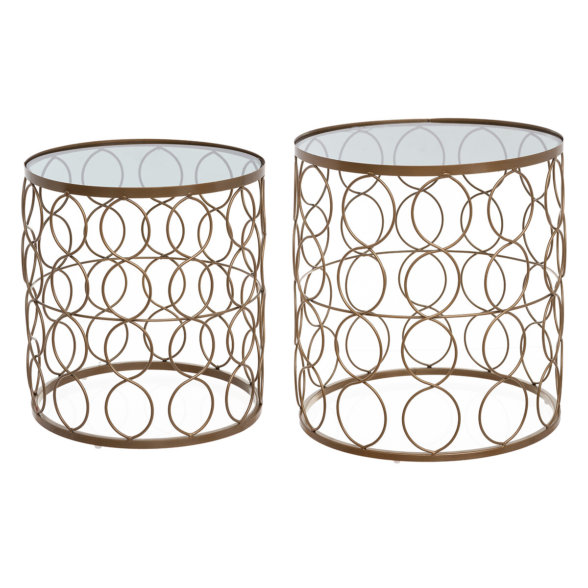 Aw24 Set Of 2 Nesting Coffee Tables Archi Gold Gift