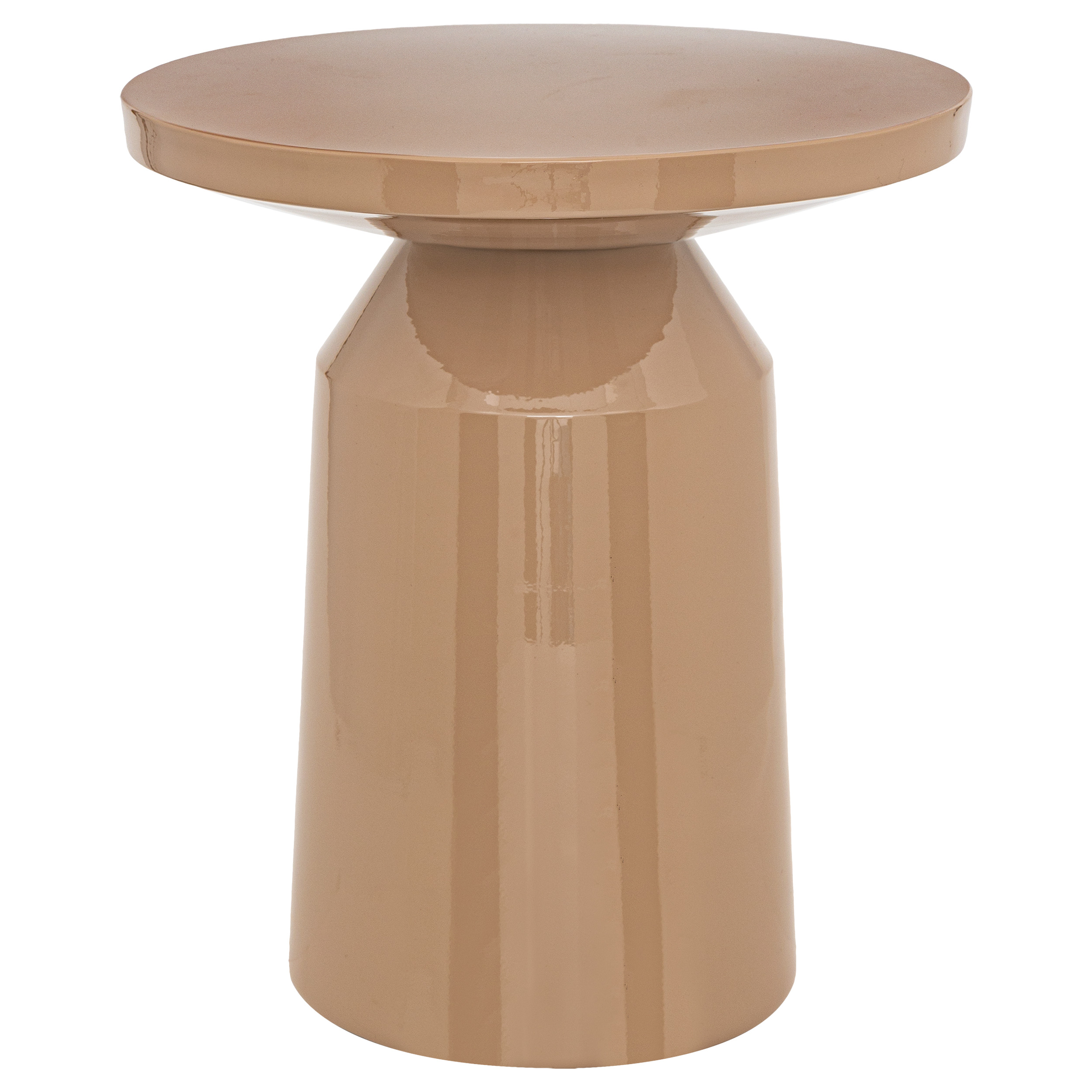 Aw24 Sits Beige Metal Totem Coffee Table Gift