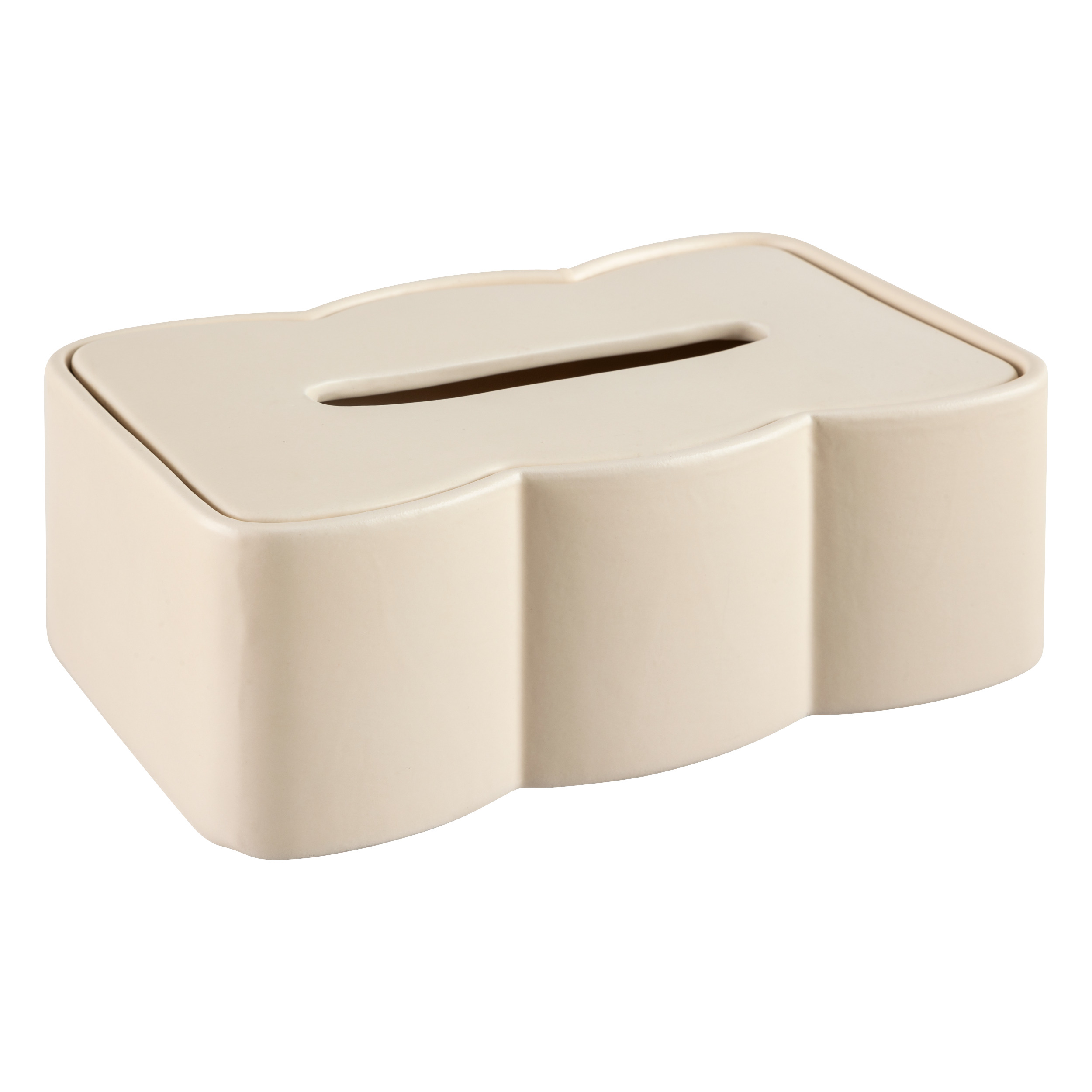 Ss25 Wavy Tissue Box With Matching Ceramic Bliss Gift