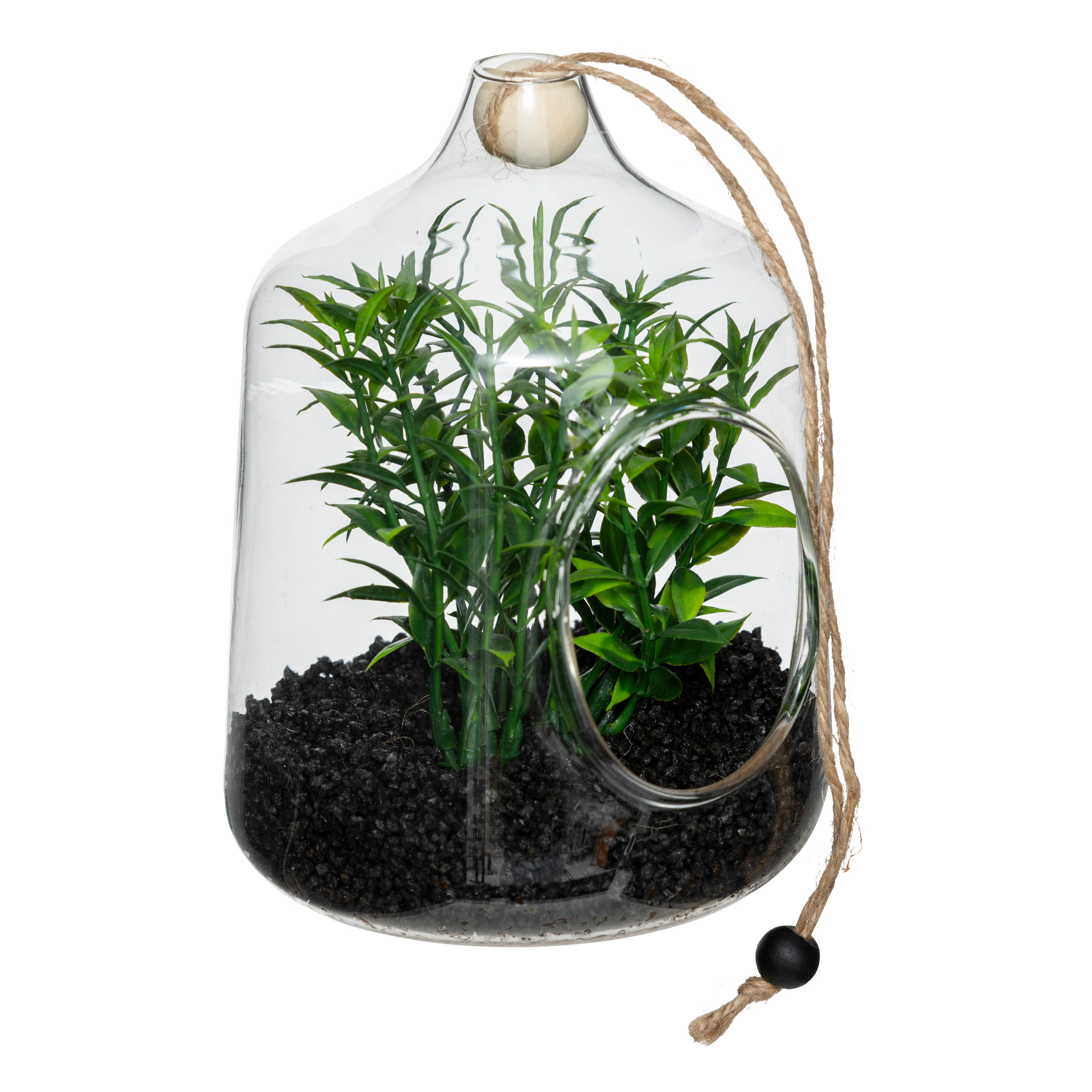 Aw24 Terrarium With Hanging Plants 15 Cm Height Gift