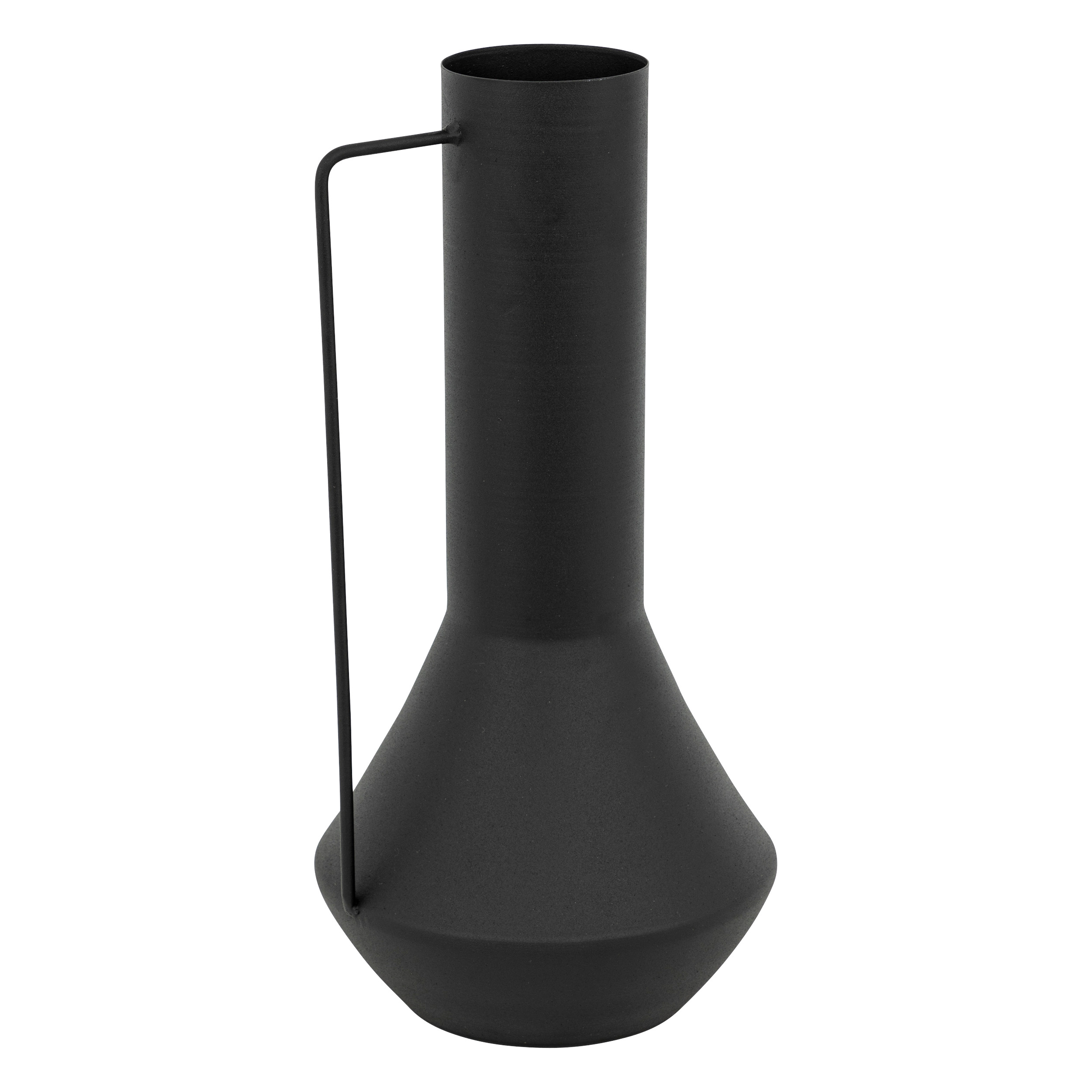 Aw24 Sylvain Vase 35 Cm High Black Metal Gift