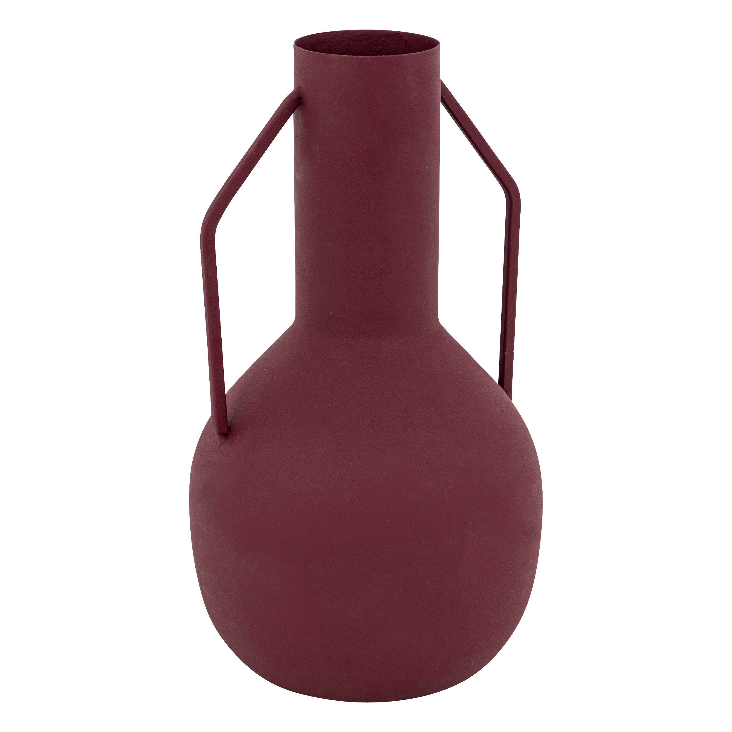 Aw24 Sylvain Vase 20 Cm High Ruby Metal Gift