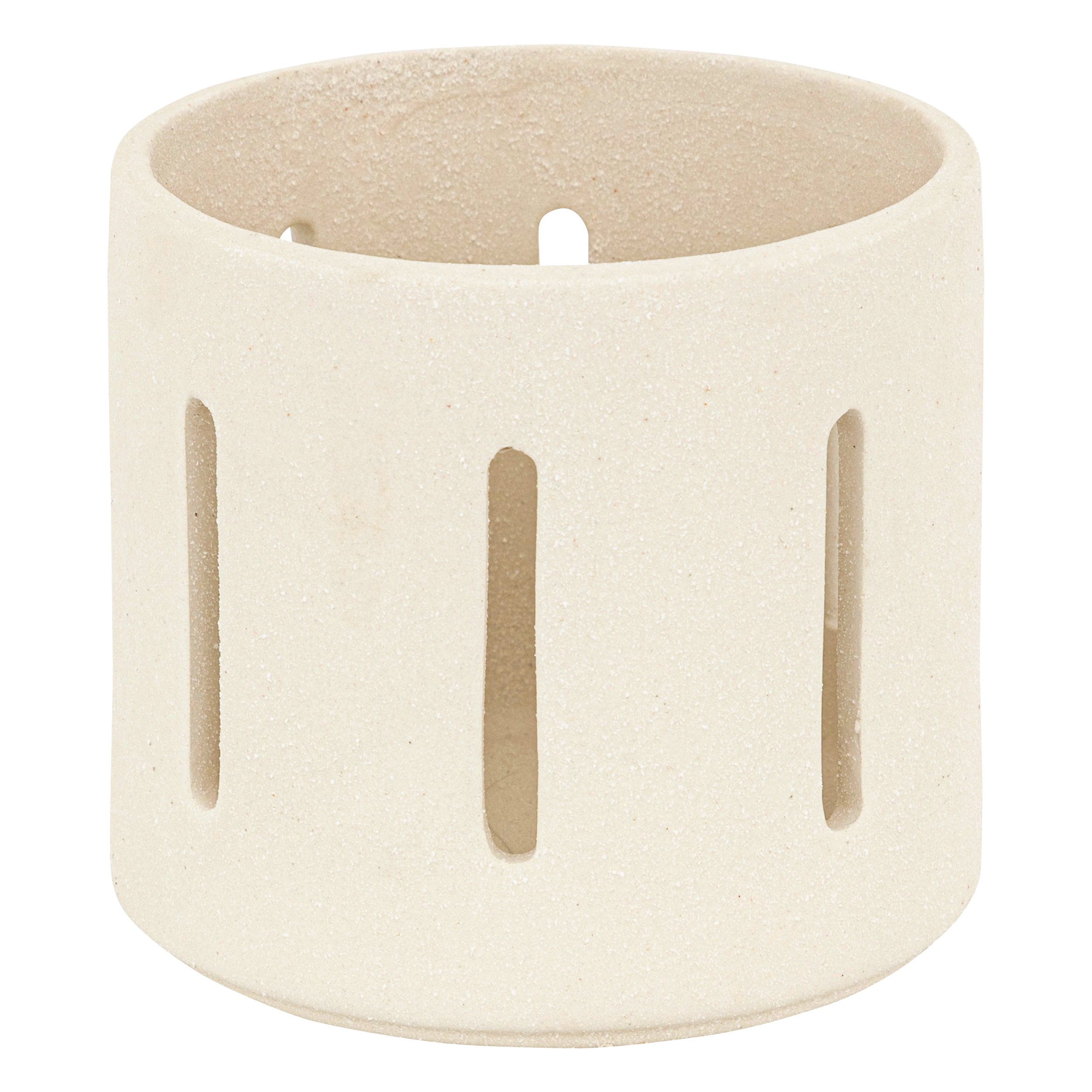 Ss25 Nuna Candle Holder 11 Cm High White Ceramic Gift