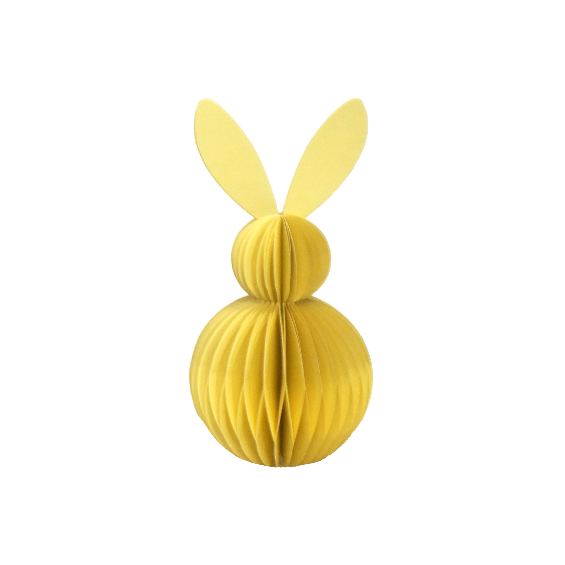 Paper Bunny Shape Honeycomb - Yellow 22.5cm Gift