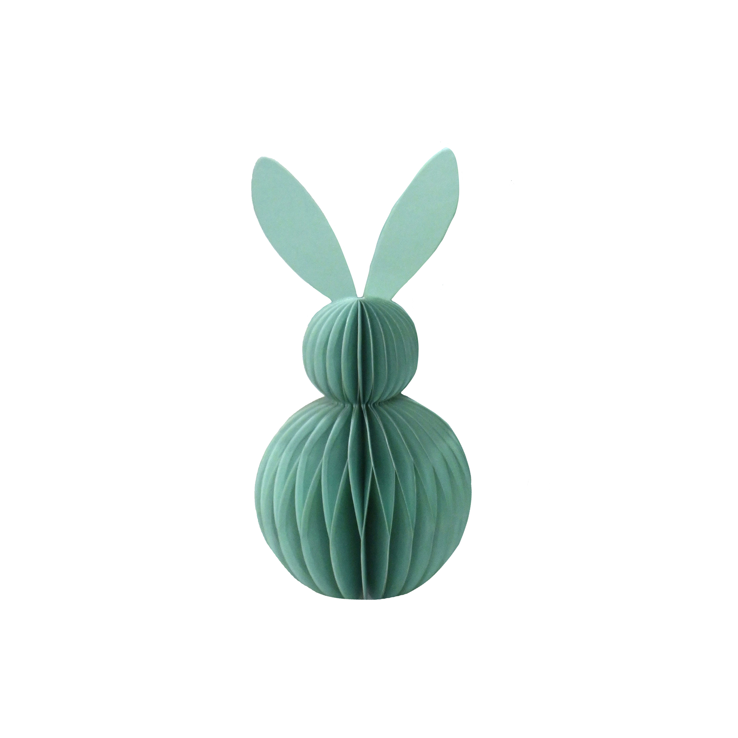 Paper Bunny Shape Honeycomb - Sage Green 16cm Gift