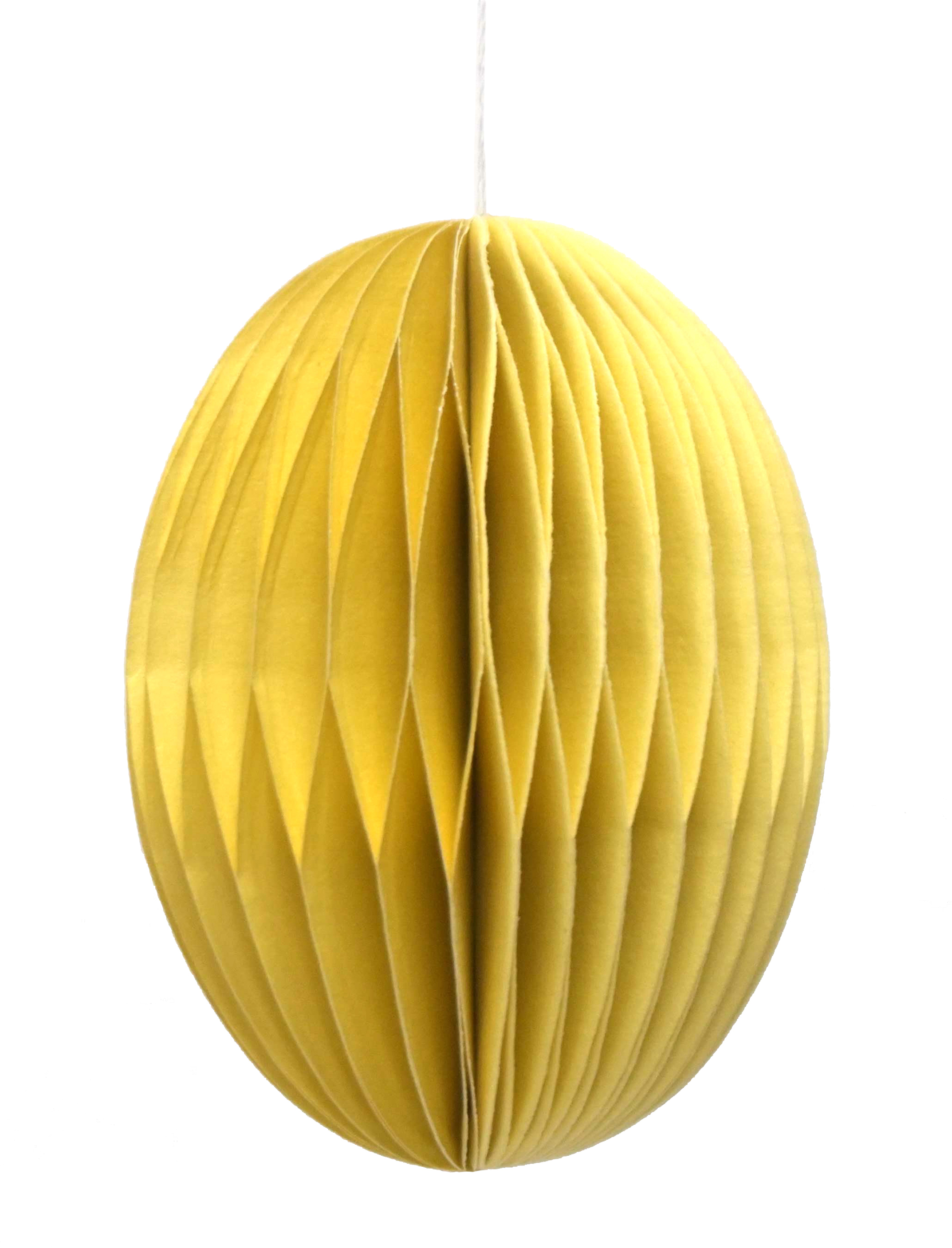 Paper Honeycomb Egg - Yellow 8cm Gift