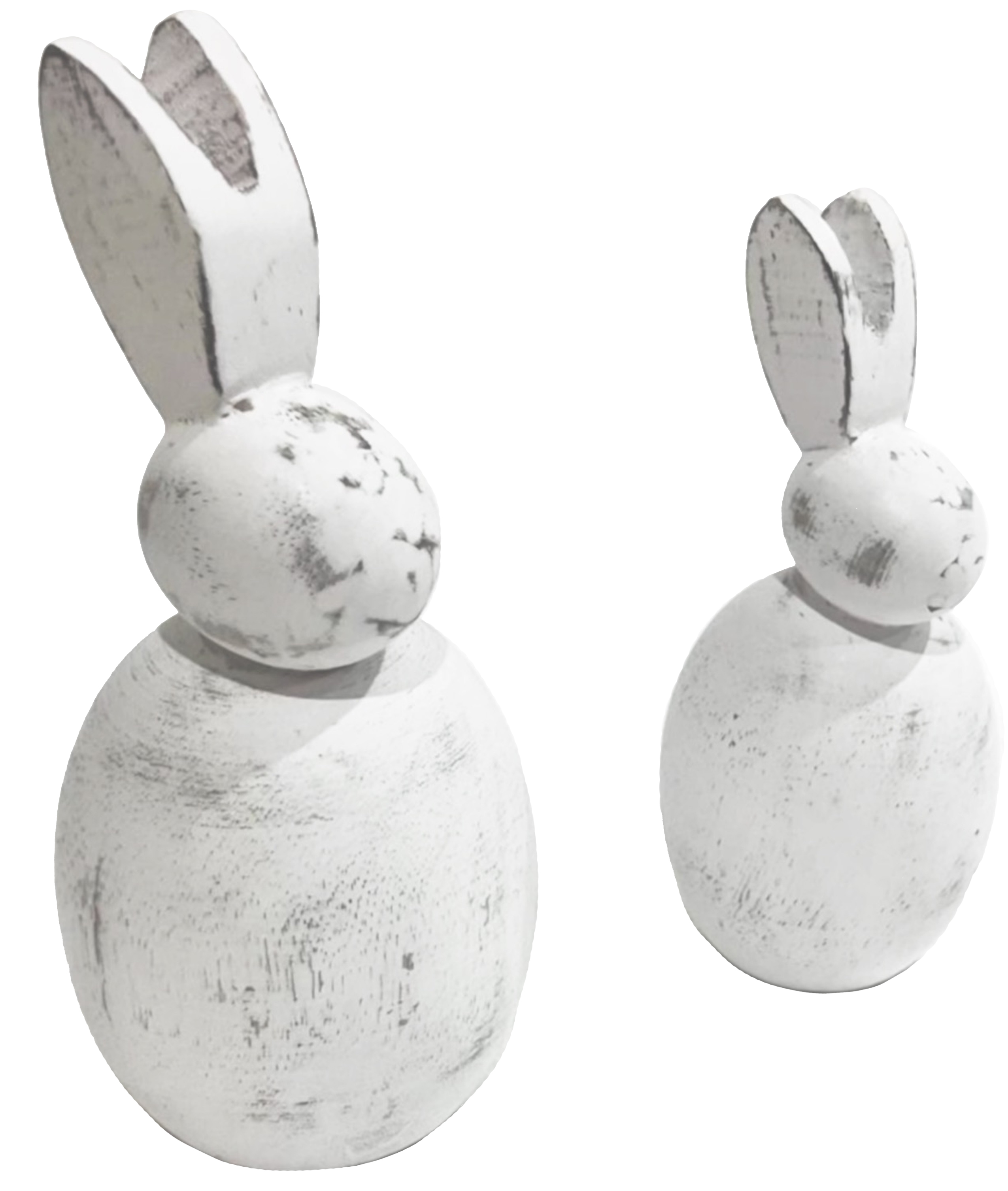 Ss25 Wooden Rabbit Set/2 13cm+8cm Gift