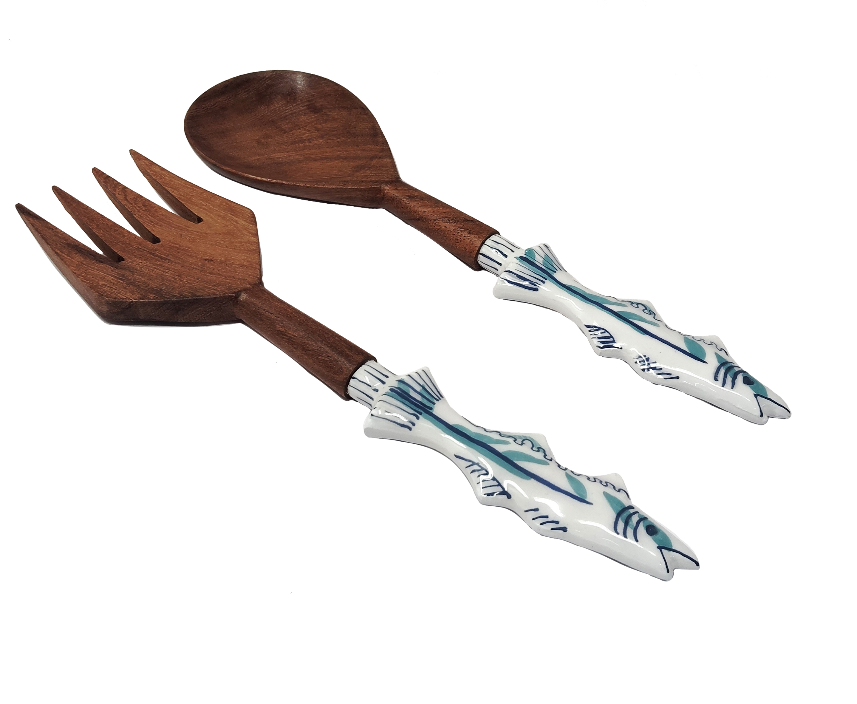 Ss25 Fish Salad Server Set/2 Gift