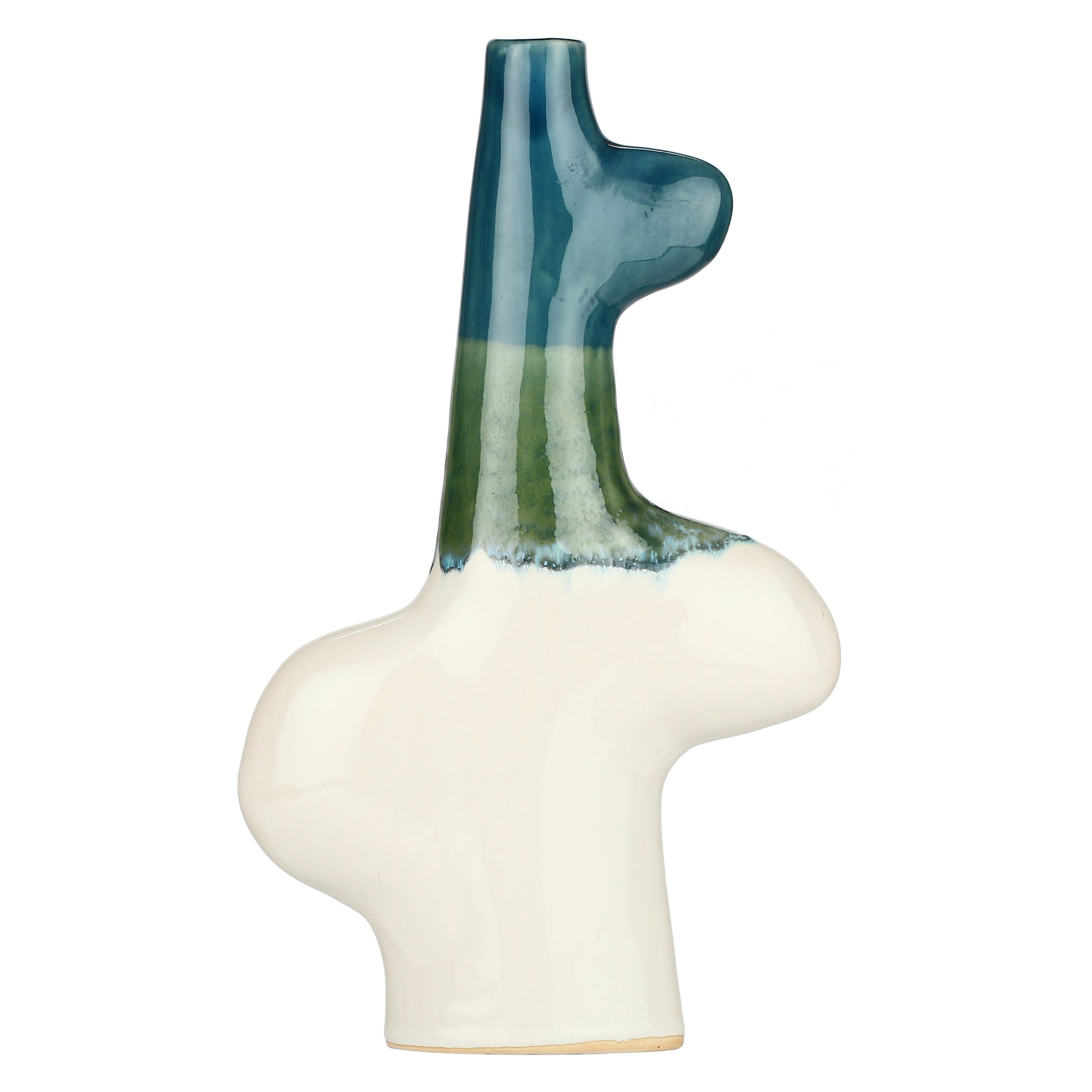 Reagisco Deco Vase Low Blue Gift