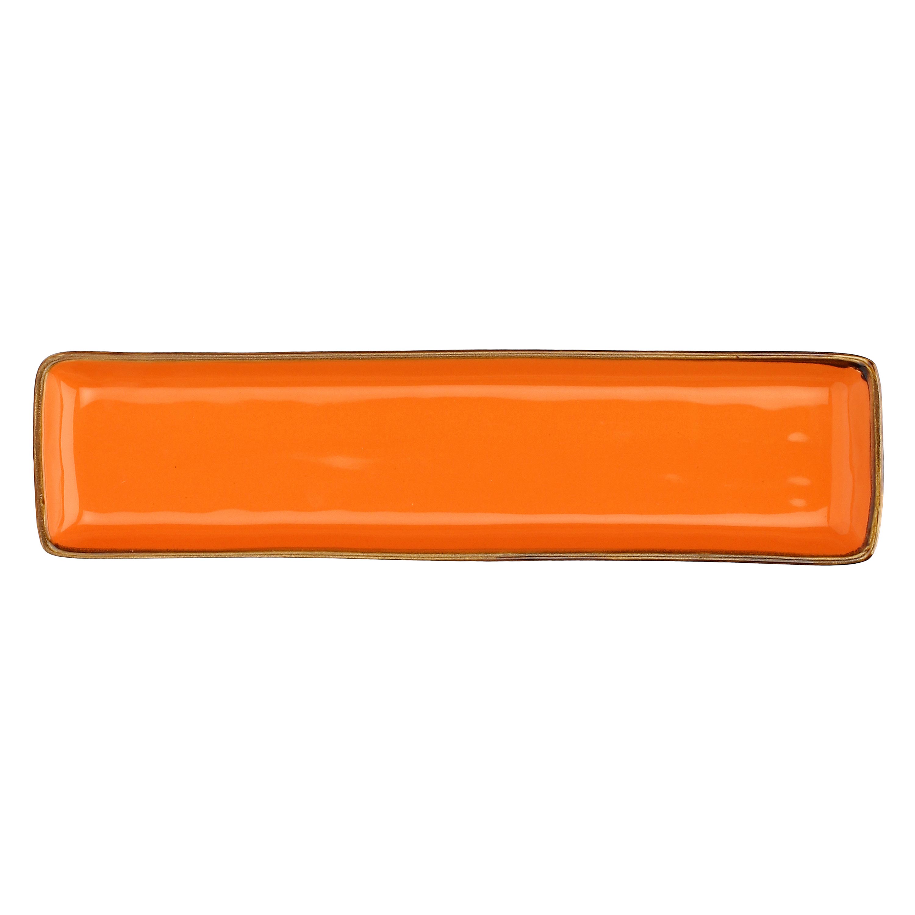 Concerto Arancio Rect Tray 32x8 Gift