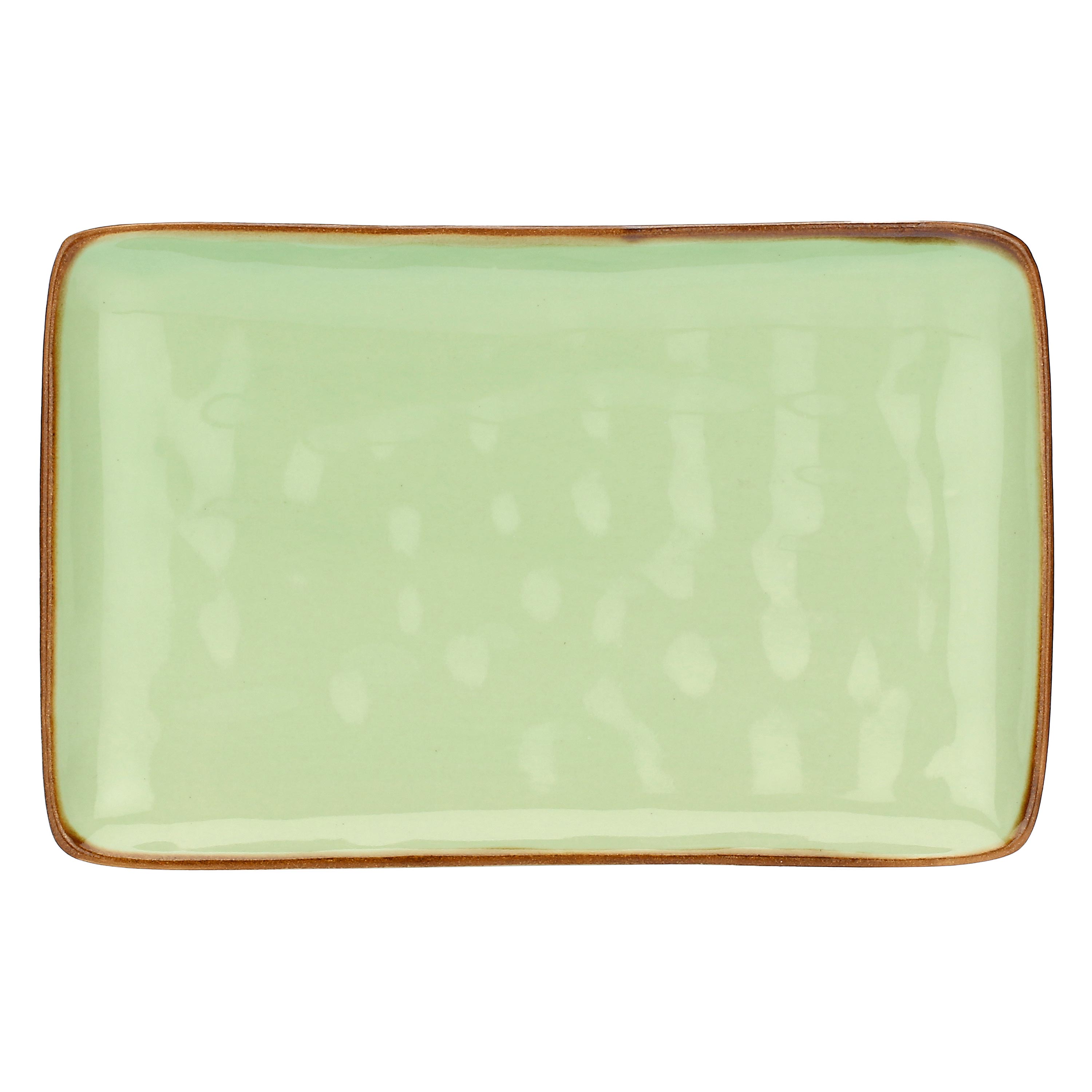 Concerto Te Verde Rect Tray 20x13 Gift