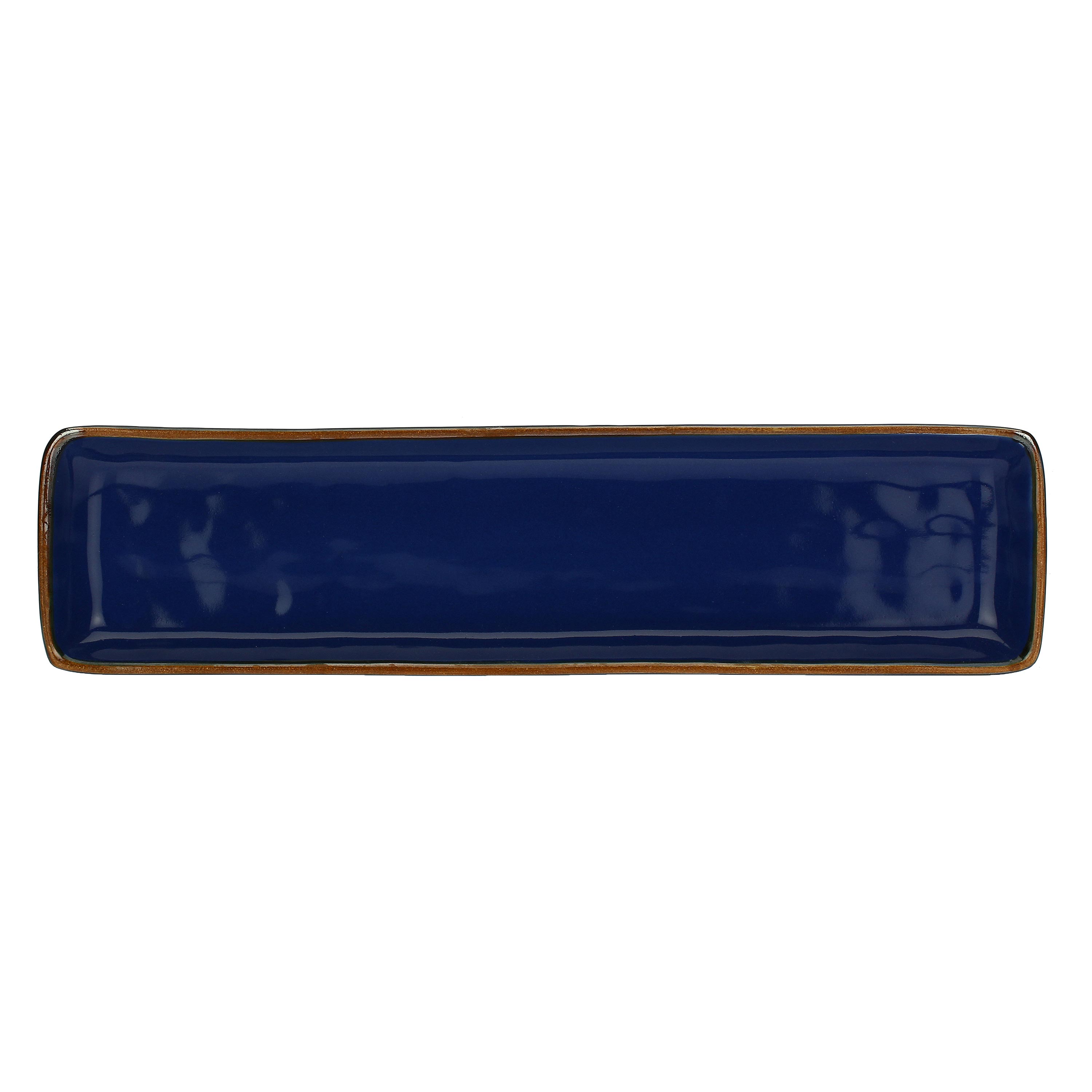 Concerto Blu Cobalto Rect Tray 32x8 Gift