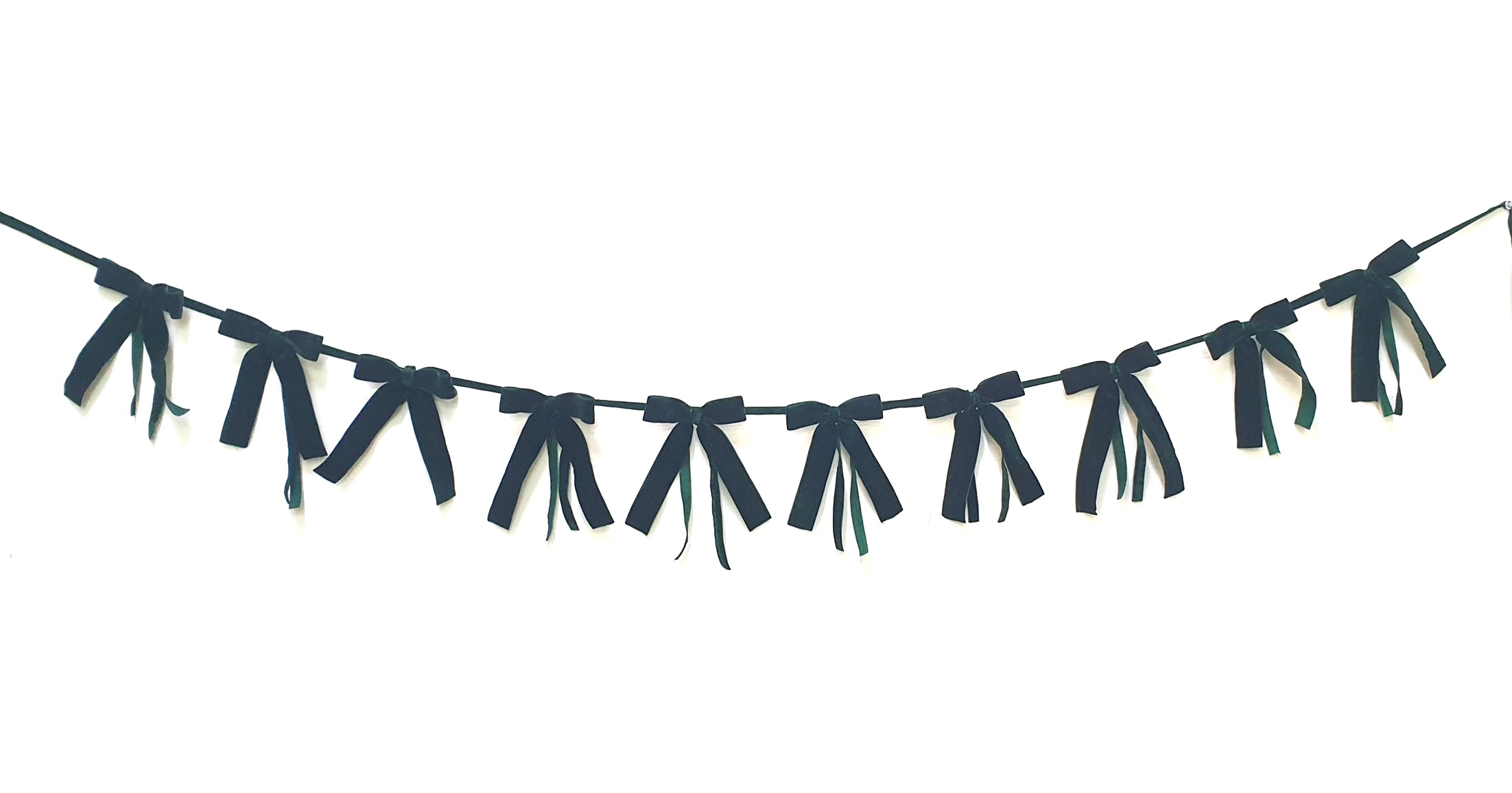 Bow Garland Teal 180cm Gift