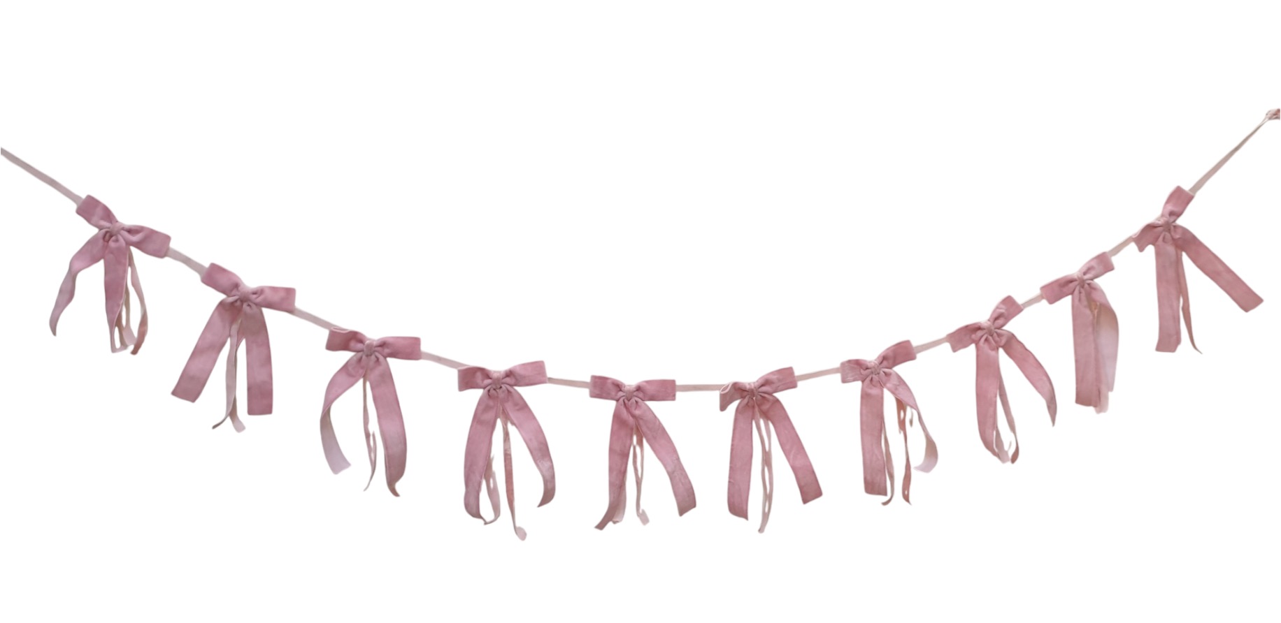 Bow Garland Light Pink 180cm Gift