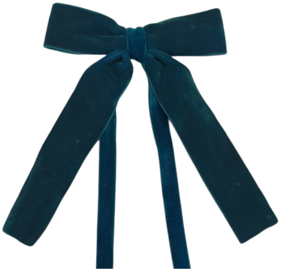 Velvet Bows  Ties/napkin Ties 10x12 Cm Teal Gift