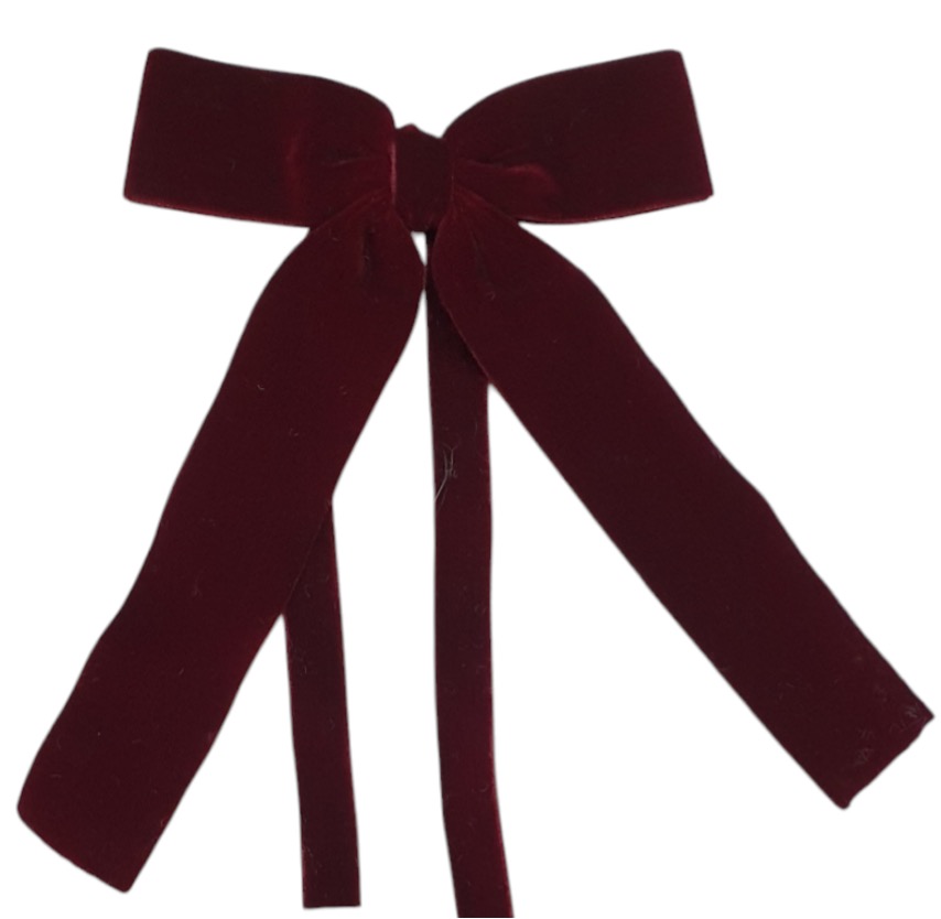 Velvet Bows  Ties/napkin Ties 10x12 Cm Burgundy Gift