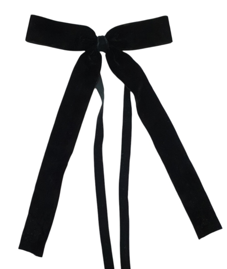 Velvet Bows Ties/napkin Ties 16x20 Cm Black Gift