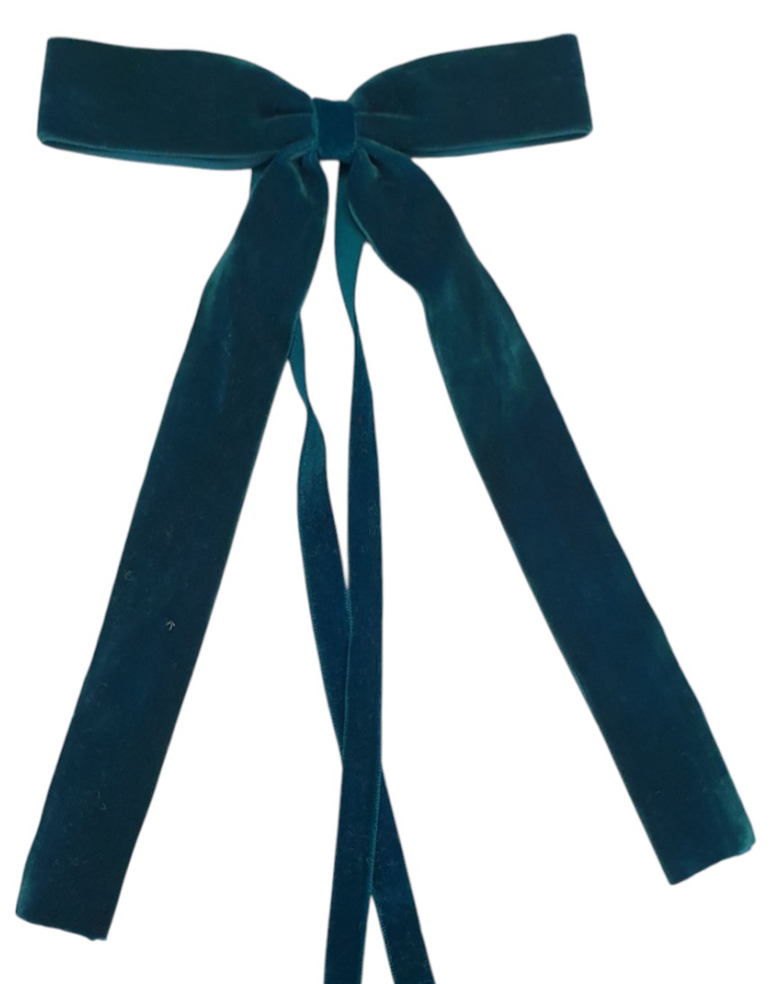 Velvet Bows Ties/napkin Ties 16x20 Cm Teal Gift