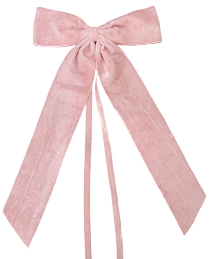 Velvet Bows Ties/napkin Ties 22x30 Cm Light Pink Gift