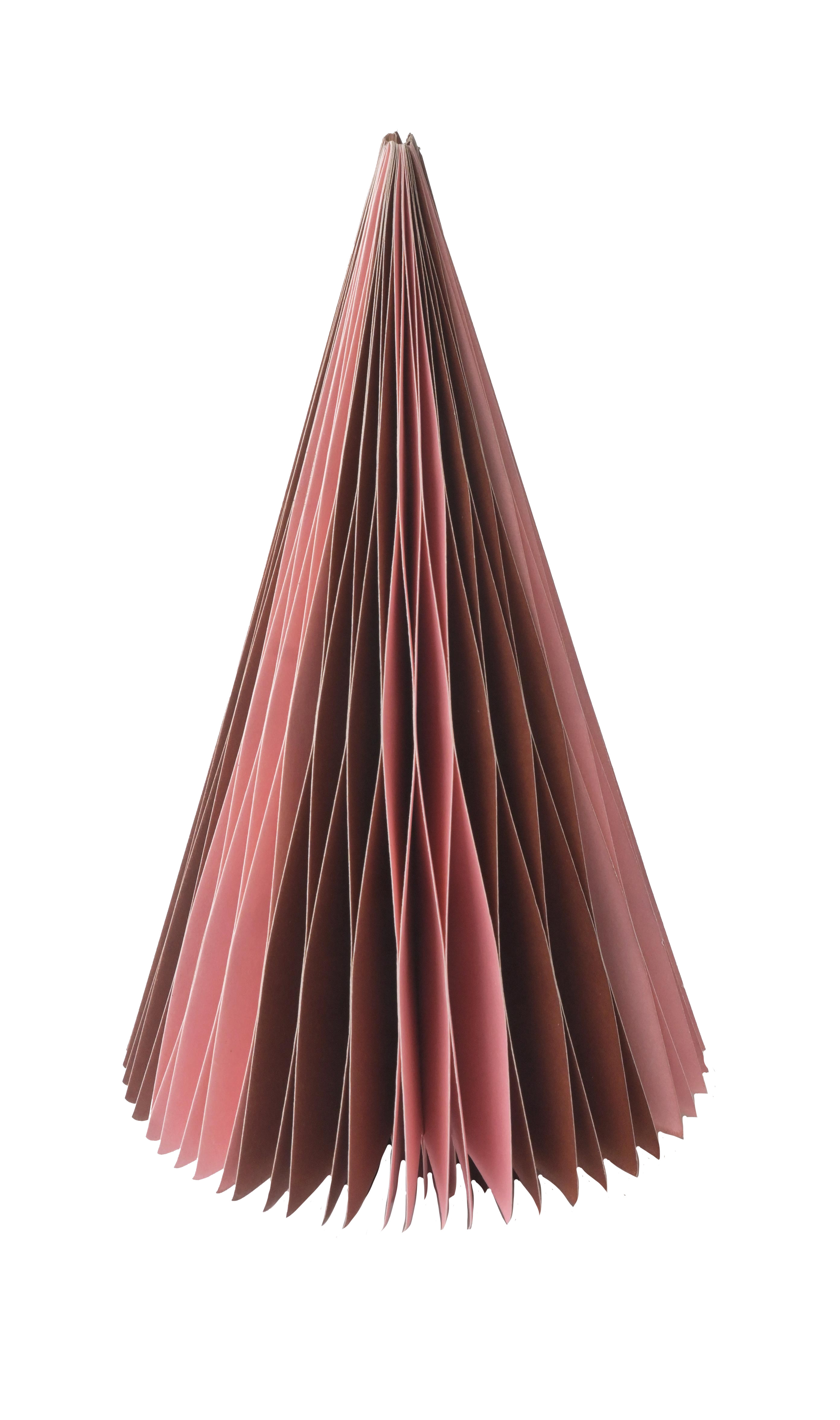 Christmas Tree Cone Burgundy And Pink 20cm Gift