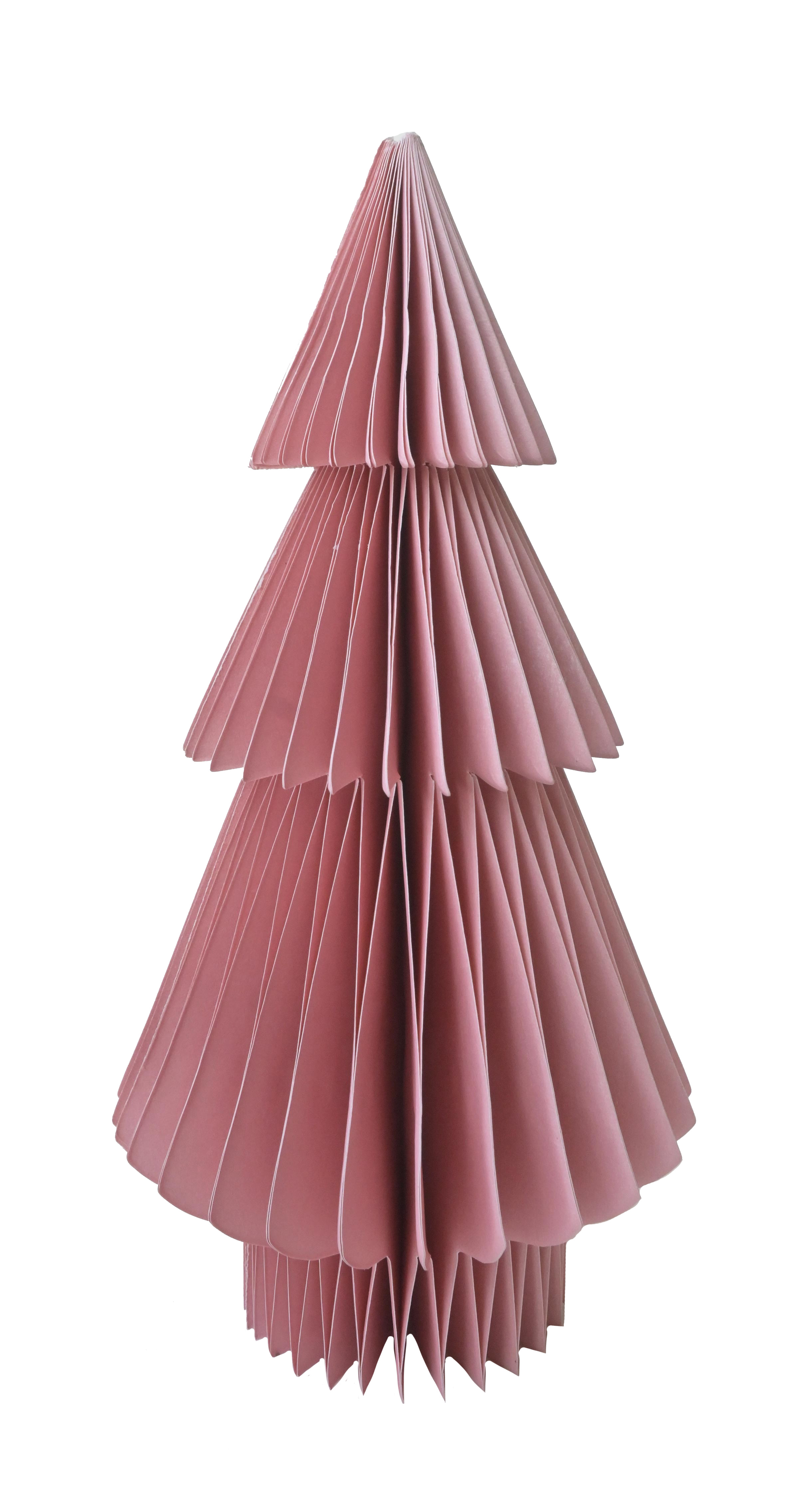 Christmas Tree Tiered Light Pink 20cm Gift