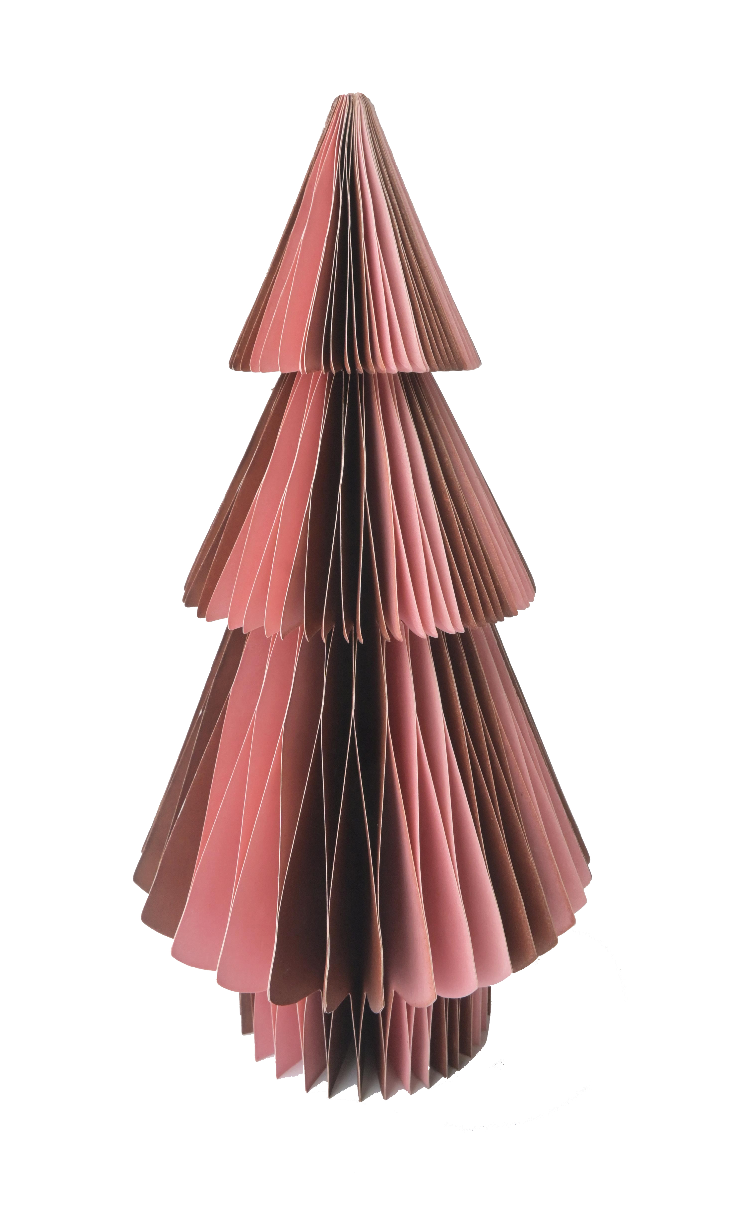 Christmas Tree Tiered Burgundy And Pink 20cm Gift