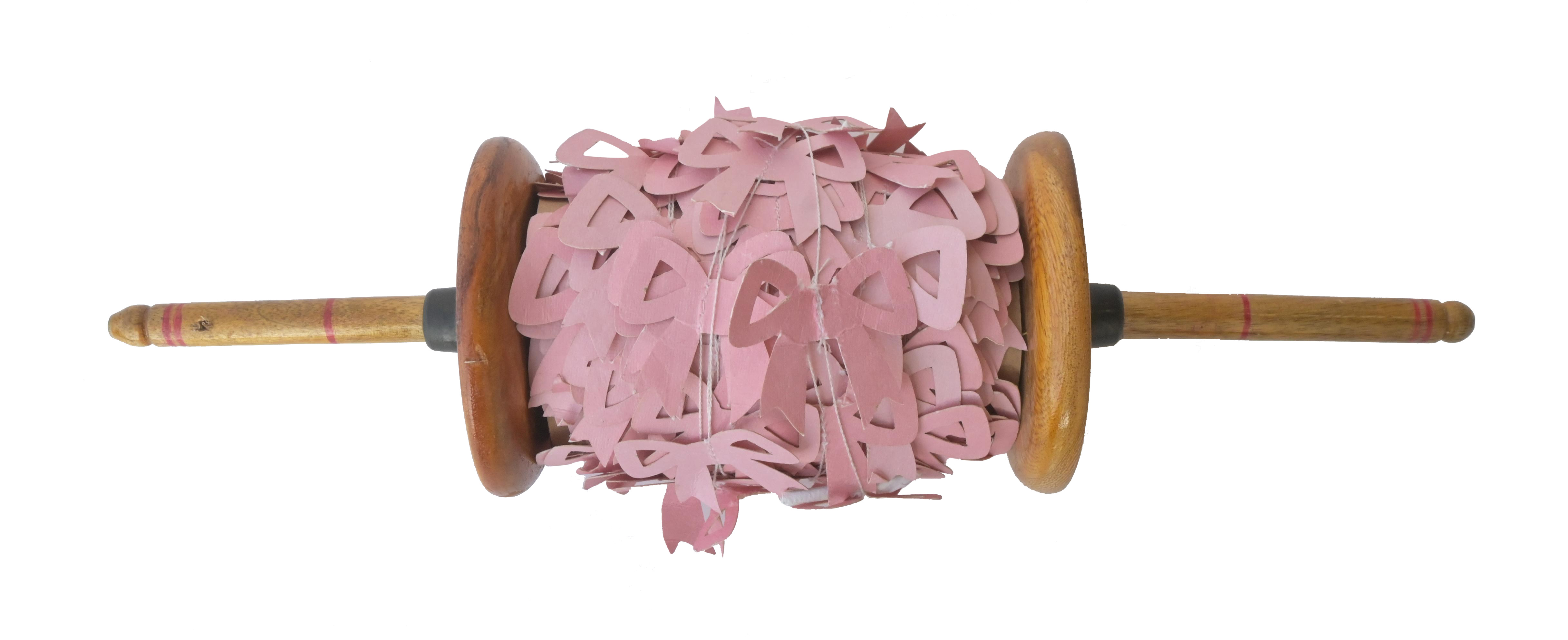 Bow Shape Garland On Spool Light Pink 25m Gift