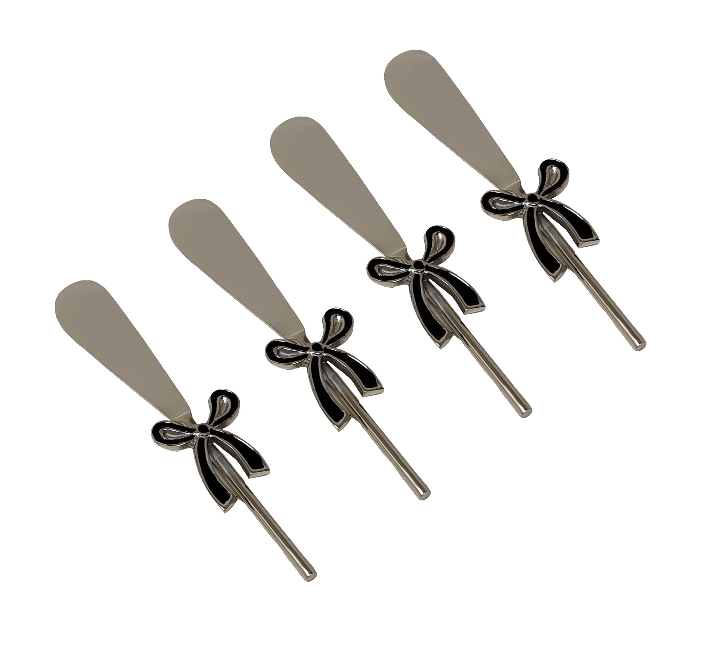 Aw25 Set Of 4 Butter Knives - Bow Gift