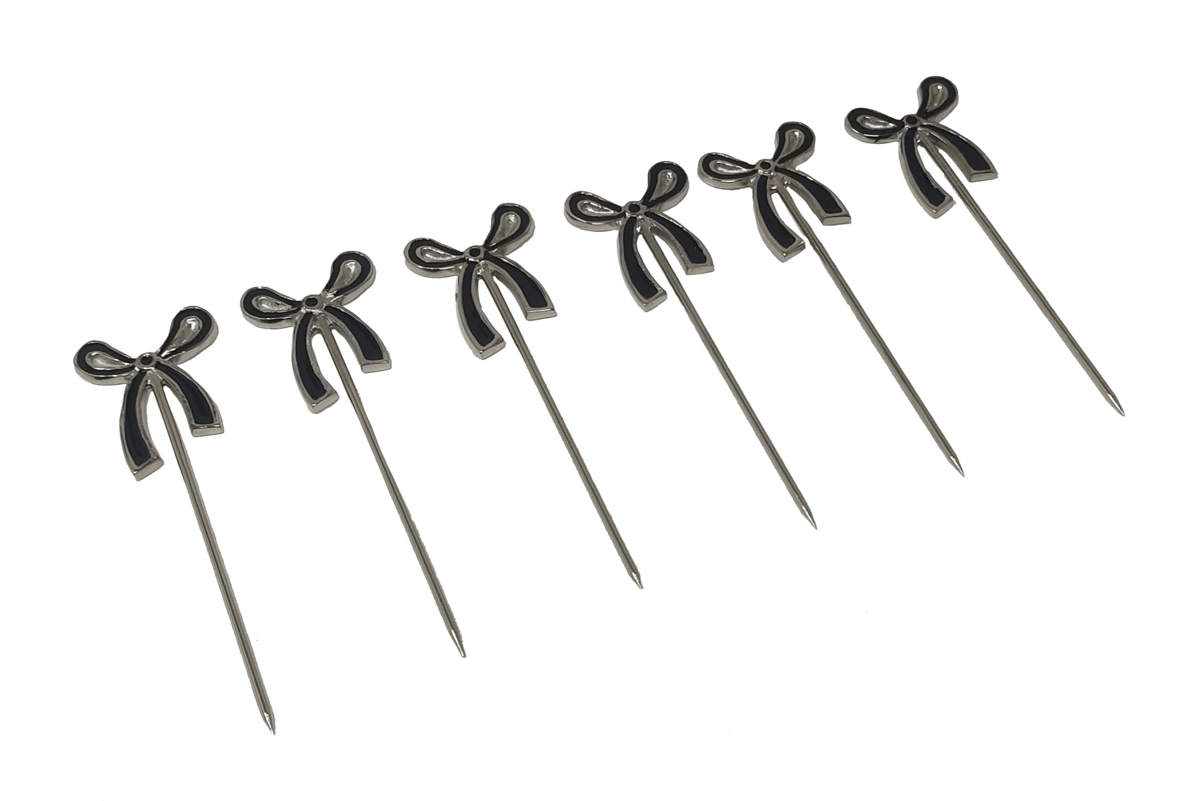 Aw25 Set Of 6 Cocktail Picks With Holder Gift